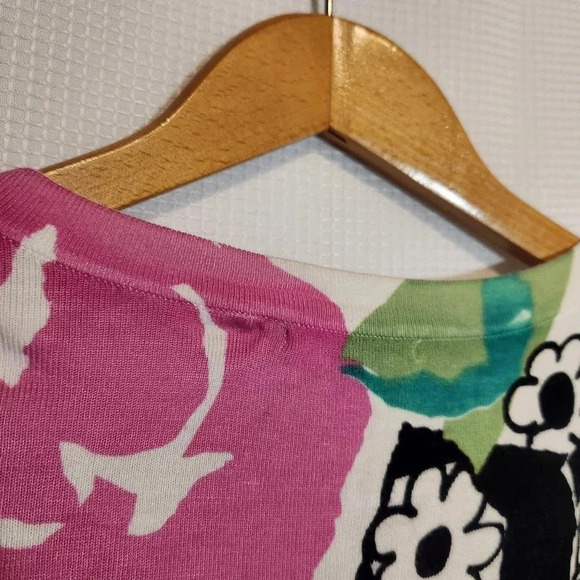 CYRUS Sweater Womens Bright Multicolor Floral Lightweight Summer Cardigan XL - Picture 2 of 9